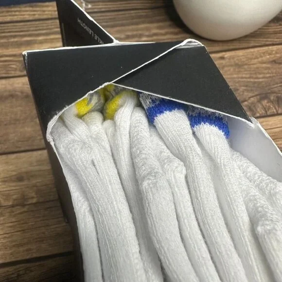 NWT Lululemon Men's Daily Stride Ankle Socks 5 Pack Size XL (White/Rainbow) - Picture 4 of 10